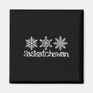 Saskatchewan Kanada Ski Skifahren Skifahrer Schnee Magnet