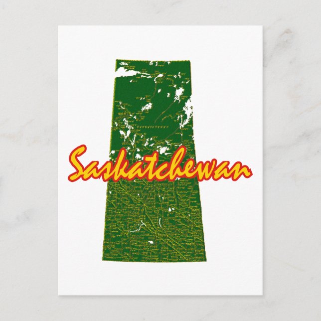 Saskatchewan Postkarte (Vorderseite)