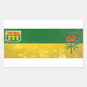 Saskatchewan Rechteckiger Aufkleber