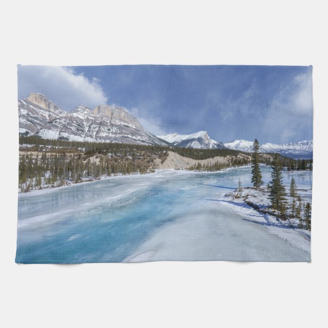 Saskatchewan River Crossing Geschirrtuch (Horizontal)