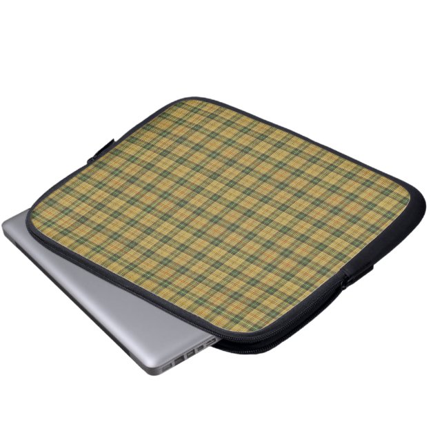 Saskatchewan Tartan Laptopschutzhülle (Vorne Knopf)