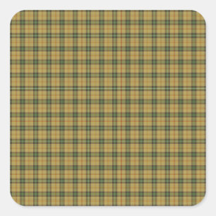 Saskatchewan Tartan Quadratischer Aufkleber