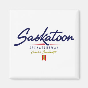 Saskatonskript Magnet
