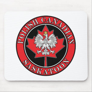 Saskatoon Runde Polnisch-Kanadisches Leaf Mousepad