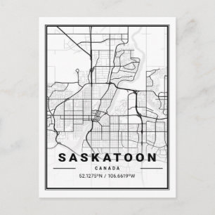 Saskatoon Saskatchewan Carte des villes de voyage