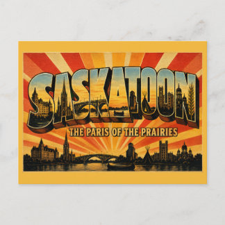 Saskatoon Saskatchewan Paris der Prärie Postkarte
