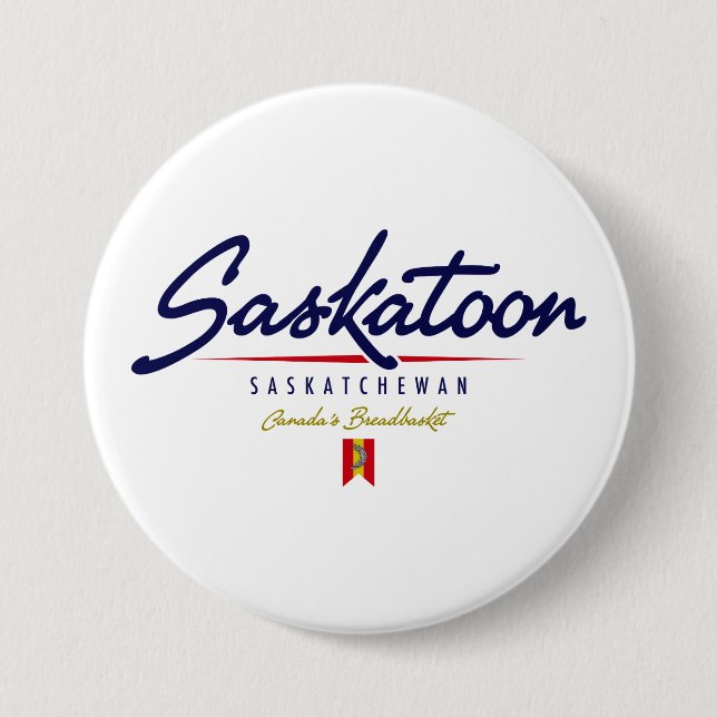 Saskatoon-Skript Button (Vorderseite)