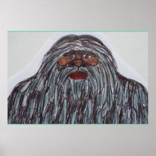 Sasquatch 7 ft 6 in einem großen Giganten G Poster