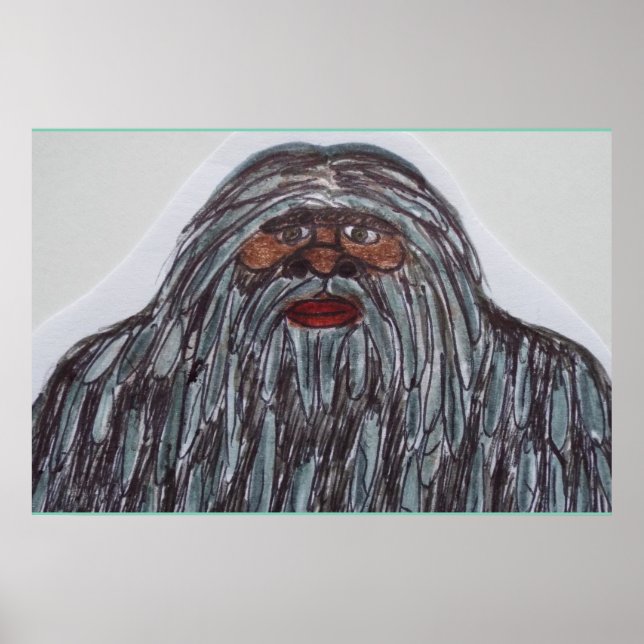 Sasquatch 7 ft 6 in einem großen Giganten G Poster (Vorne)