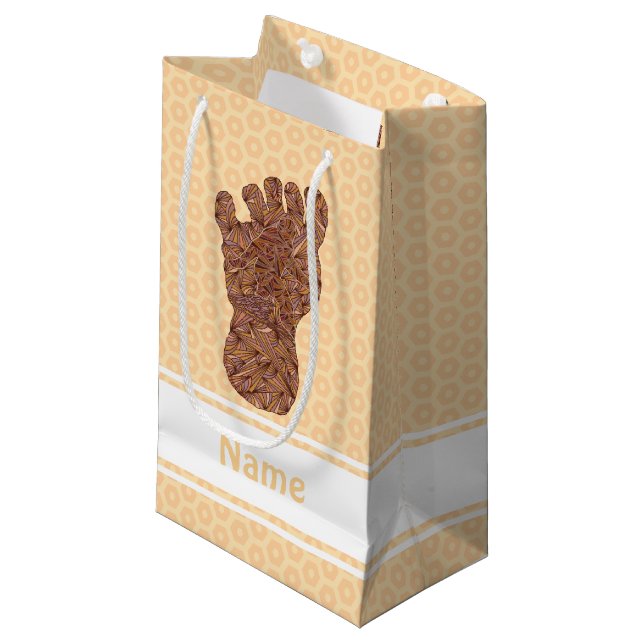 Sasquatch Bahn-Bigfoot-Spaß Kleine Geschenktüte (Vorderseite Schrägansicht)