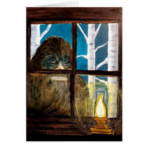 Sasquatch Bigfoot Art - "People Watcher"