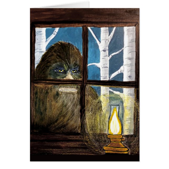Sasquatch Bigfoot Art - "People Watcher" (Vorne)
