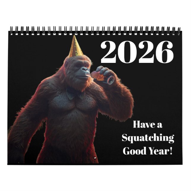 Sasquatch Bigfoot-Kalender Kalender (Titelbild)