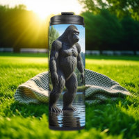 Sasquatch Bigfoot Reflektion am See