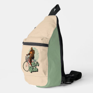 Sasquatch Bike Ride Waldabenteuer Crossbody Bag
