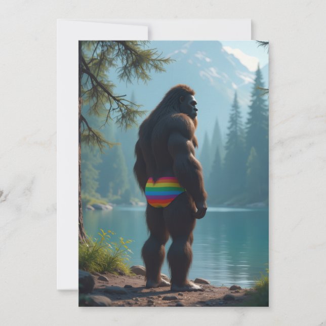 Sasquatch bloom feiertagskarte (Vorderseite)