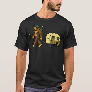 Sasquatch Camping Vintage Berg Camping Lustiges C T-Shirt