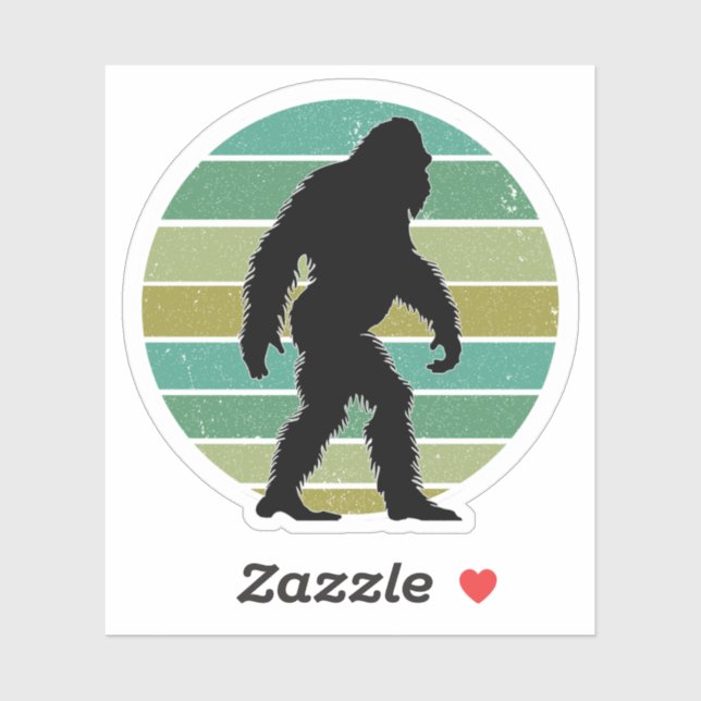 Sasquatch Custom-Cut Vinyl Stickers Aufkleber (Blatt)