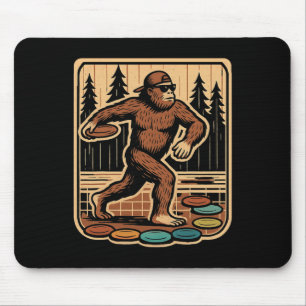 Sasquatch Disc Golfer Lustige Disc Golf Mousepad