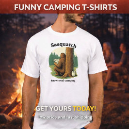 Sasquatch echtes Camping T-Shirt