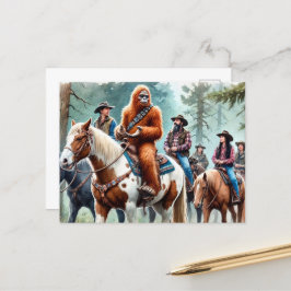 Sasquatch Entdeckungsreise zur Gruppe Postkarte