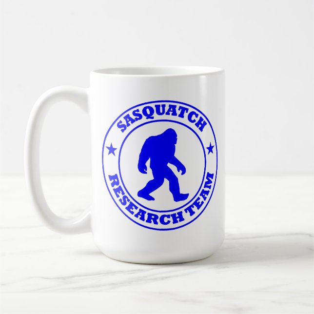 SASQUATCH FORSCHUNGSTEAM - blaues Prologo Bigfoots Kaffeetasse (Links)