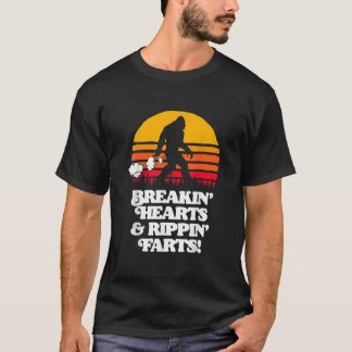 Sasquatch Frühstück Herz & Rippin Furzen Bigfoot S T-Shirt