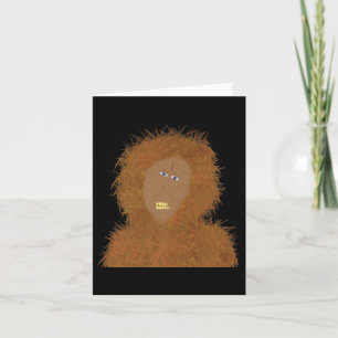 Sasquatch Funny Kid Creative Art Bigfoot Conventio Karte