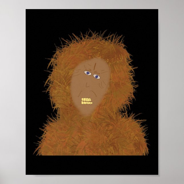 Sasquatch Funny Kid Creative Art Bigfoot Conventio Poster (Vorne)