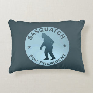Sasquatch für den Präsidenten Zierkissen