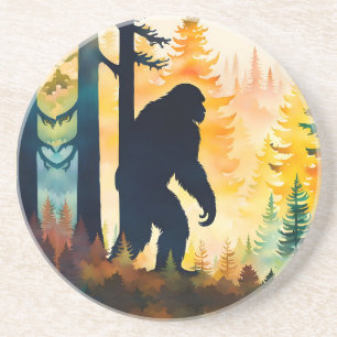 Sasquatch Herbstlandschaft Sonnenuntergang Getränkeuntersetzer