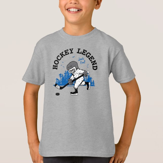Sasquatch Hockey Legend Bigfoot T-Shirt (Vorderseite)