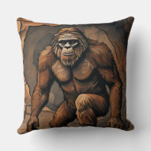 Sasquatch-Höhlen-Wurfkissen