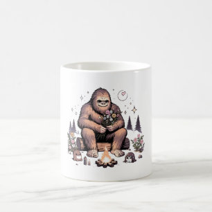 Sasquatch Holding-Blume Kaffeetasse