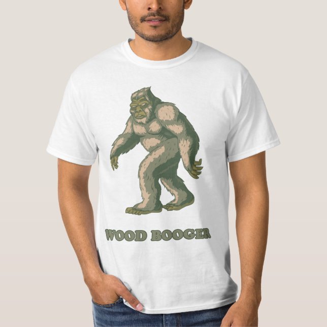 Sasquatch: Hölzerner Booger T-Shirt (Vorderseite)