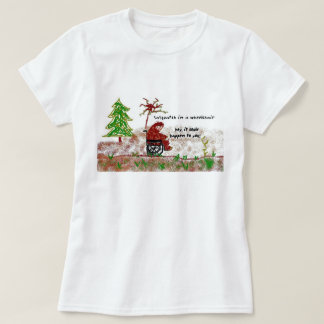 sasquatch in einem Rollstuhl T-Shirt