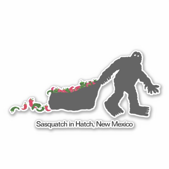 Sasquatch in Hatch, New Mexico Aufkleber (Vorderseite)