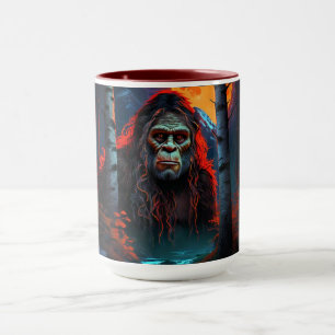 Sasquatch-Jagd im Mondlicht Tasse