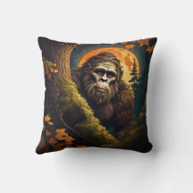 Sasquatch-Kissen mit Bigfoot-Motiv