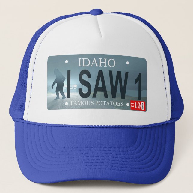 Sasquatch License Plate Truckerkappe (Vorderseite)