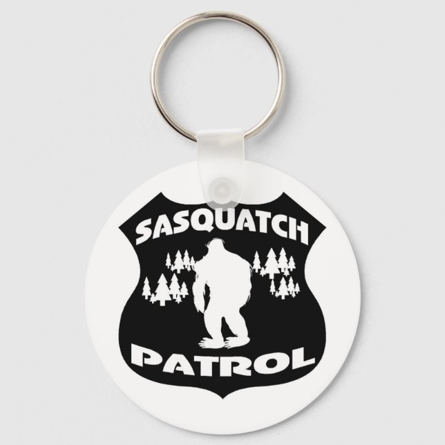 Sasquatch Patrol Forest Abzeichen Schlüsselanhänger (Vorderseite)