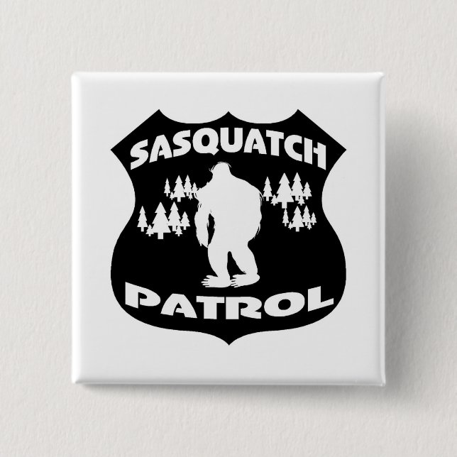 Sasquatch Patrouillen-WaldAbzeichen Button (Vorderseite)