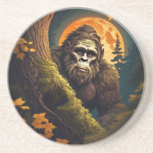 Sasquatch Peeking Getränkeuntersetzer