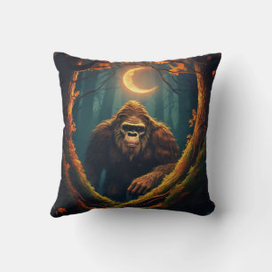 Sasquatch Peeking Throw Kissen
