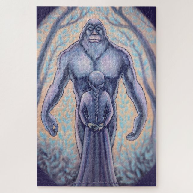 Sasquatch Puzzle Bigfoot & Maiden Art Puzzles (Vertikal)