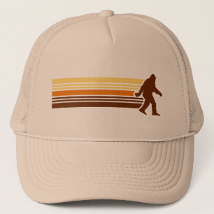 Sasquatch Retro Fernlastfahrer-Hut Truckerkappe