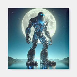 Sasquatch Robot Magnet