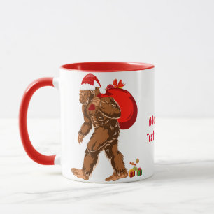 Sasquatch Santa Bigfoot Yeti Weihnachtsgeschenk Tasse