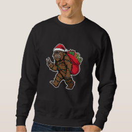 Sasquatch Santa: Funny Bigfoot Christmas Holiday Sweatshirt