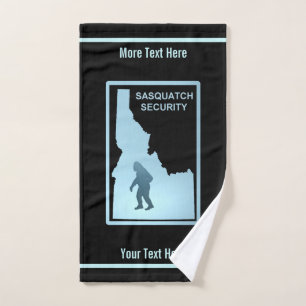 Sasquatch Security - Idaho Badhandtuch Set